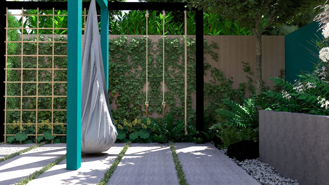 Projekt ogrodu „Po drugiej stronie lustra”